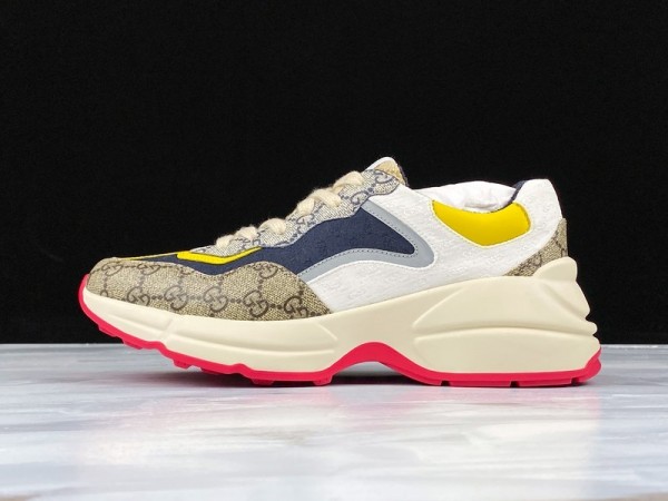 Gucci GG Rhyton Sneaker Beige White Yellow