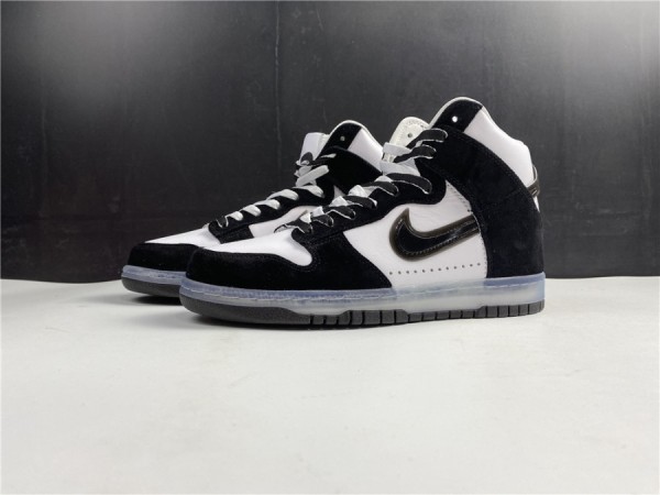 Slam Jam x Nike Dunk High White Black 