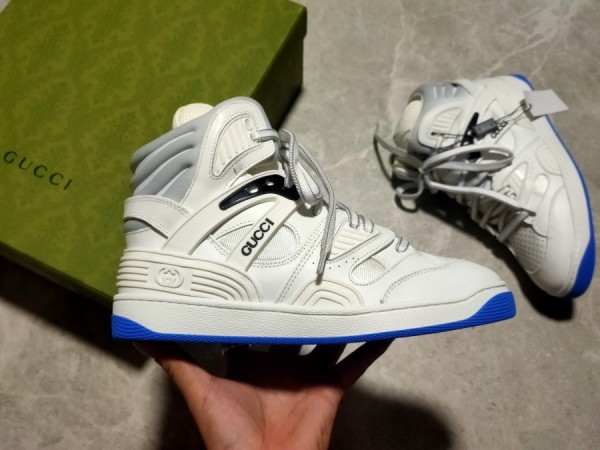 Gucci Basket Sneaker in White Demetra