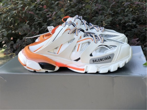 Balenciaga Track Mule White/Orange