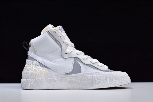 Sacai x Nike Blazer Mid White Grey BV0072-100