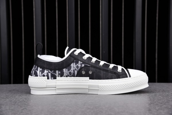 Dior B23 Low Top Black White Oblique Sneaker 3SN249YJP_H961