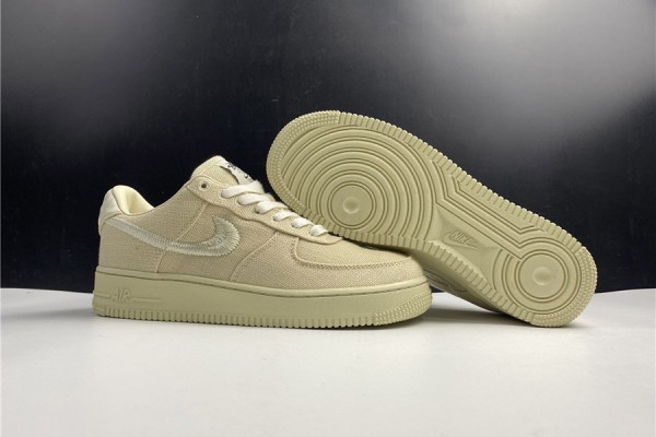 Stussy x Nike Air Force 1 Low Fossil Stone CZ9084-200