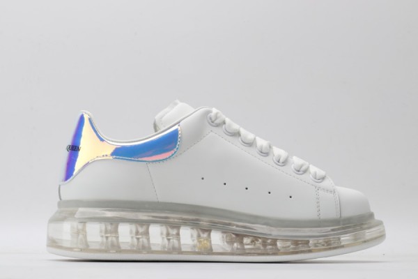 Alexander McQueen Oversized Sneaker White Iridescent Clear Sole