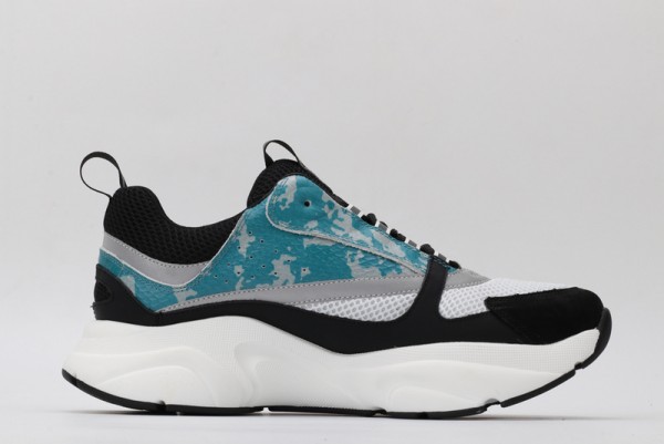Dior B22 Sneaker Blue Reflective Ayers 3SN231ZCL_H965