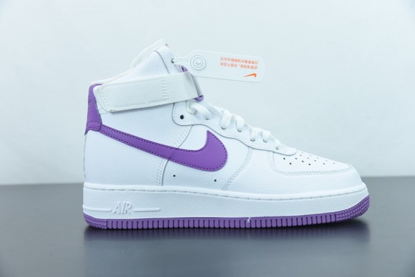 Wmns Nike Air Force 1 High "White Dark Orchid" 334031-112