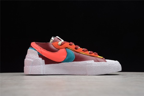Kaws x Sacai x Nike Blazer Low "Red" Multi DM7901-600