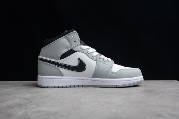 Air Jordan 1 Mid "Light Smoke Grey" 554724-078