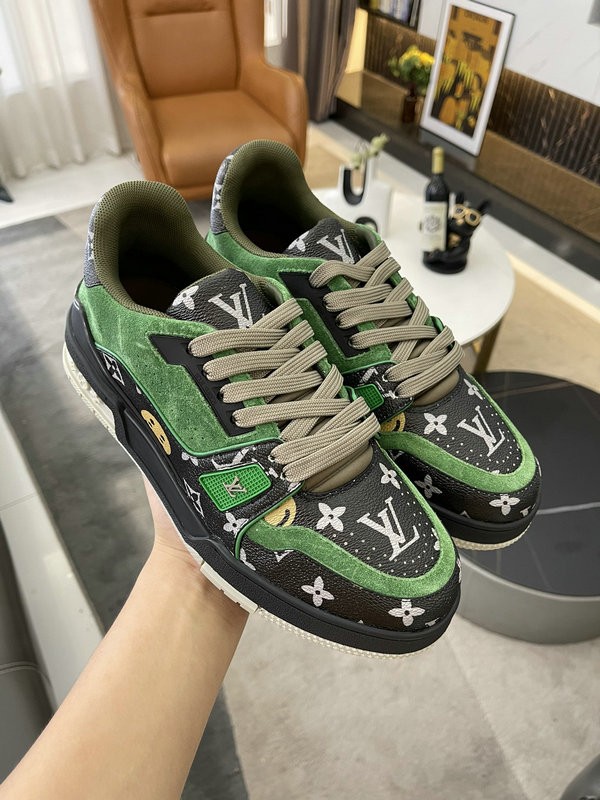 LV Trainer Sneaker Brown - Green LV-T0048