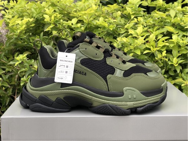 Balenciaga Triple S  Black & Khaki Sneaker