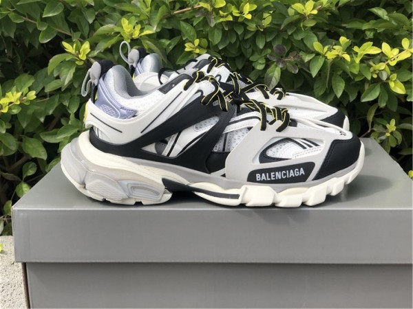 Balenciaga  Grey & Yellow Track Sneakers