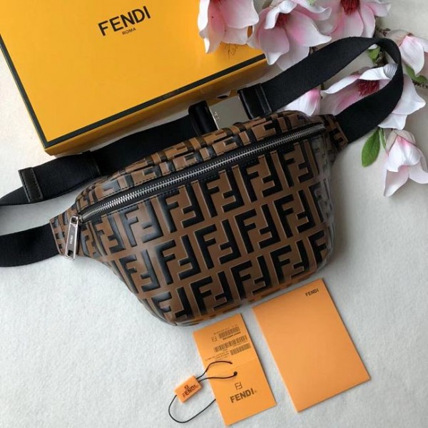 Fendi Belt Bag Brown Leather