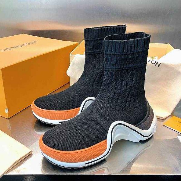 Louis Vuitton orange boots