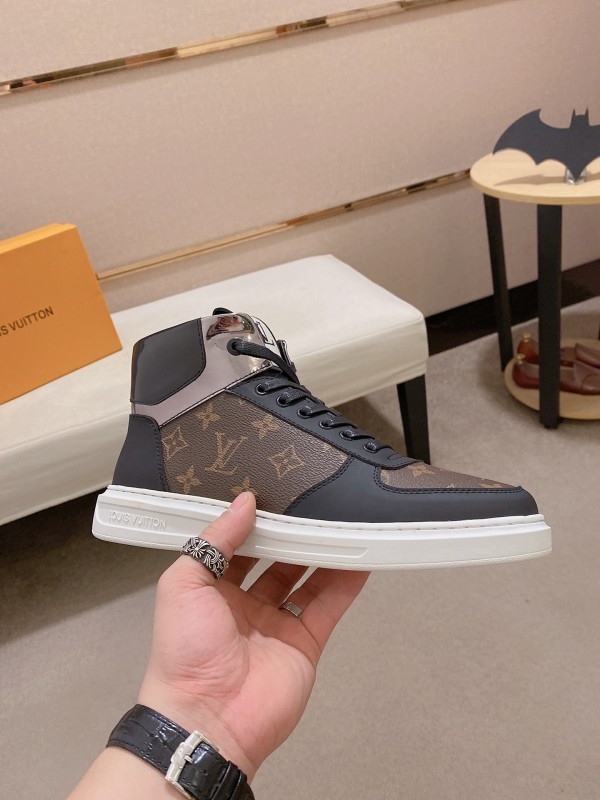 Louis Vuitton Rivoli brown and black sneaker boot