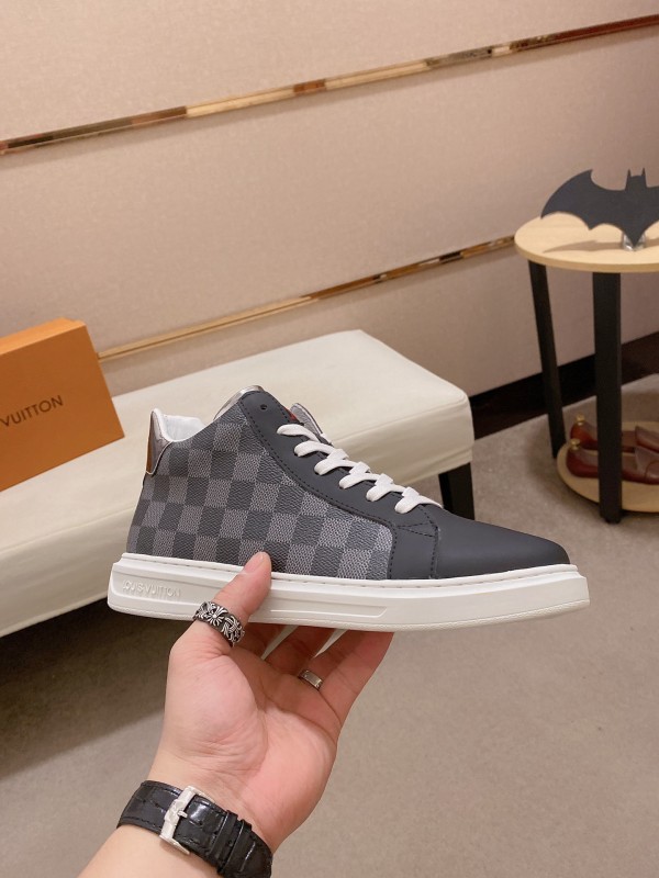 Louis Vuitton Grey High Top Sneakers