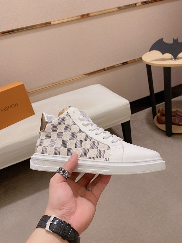 Louis Vuitton LV Monogran White High Top Sneakers