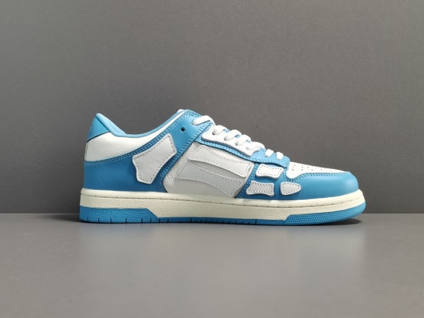 AMIRI Skel Top Low Whtie Blue