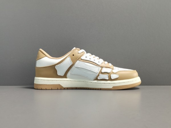 AMIRI Skel Top Low Whtie Brown