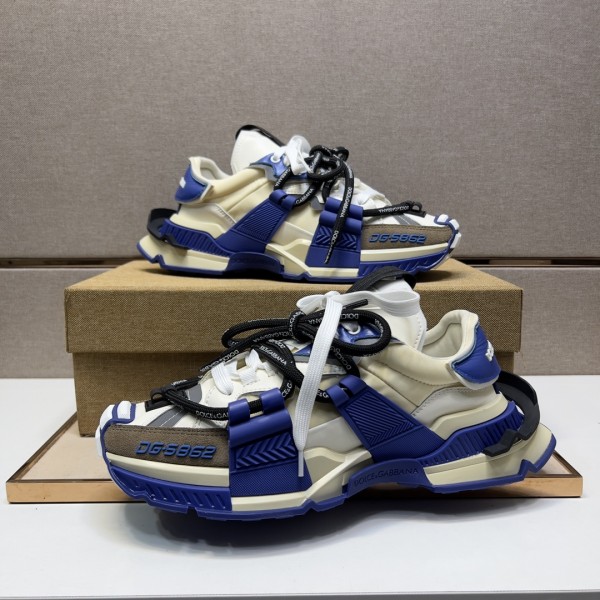 Dolce & Gabbana DG Mixed-material Space Sneakers Multicolor