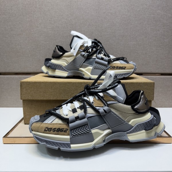 Dolce & Gabbana DG Mixed-material Space Sneakers Multicolor