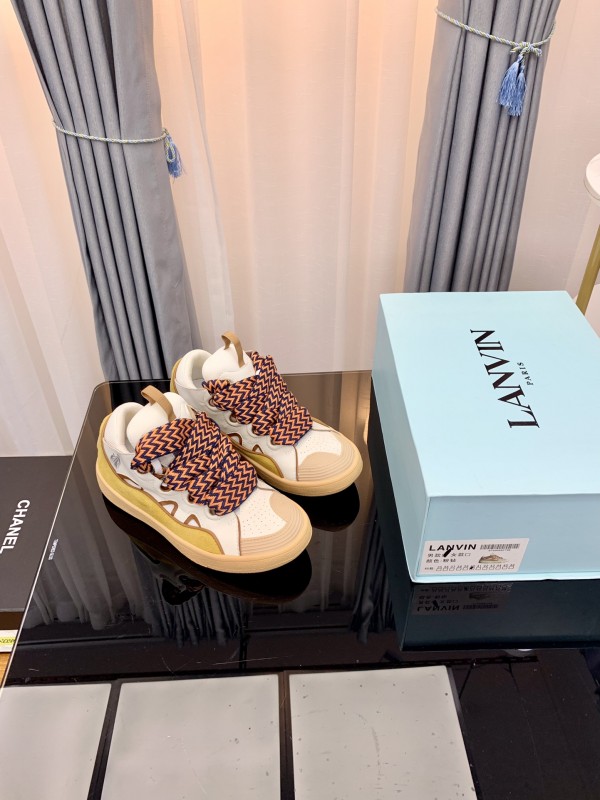 Lanvin Curb Sneaker - White - Yellow LVCS-010