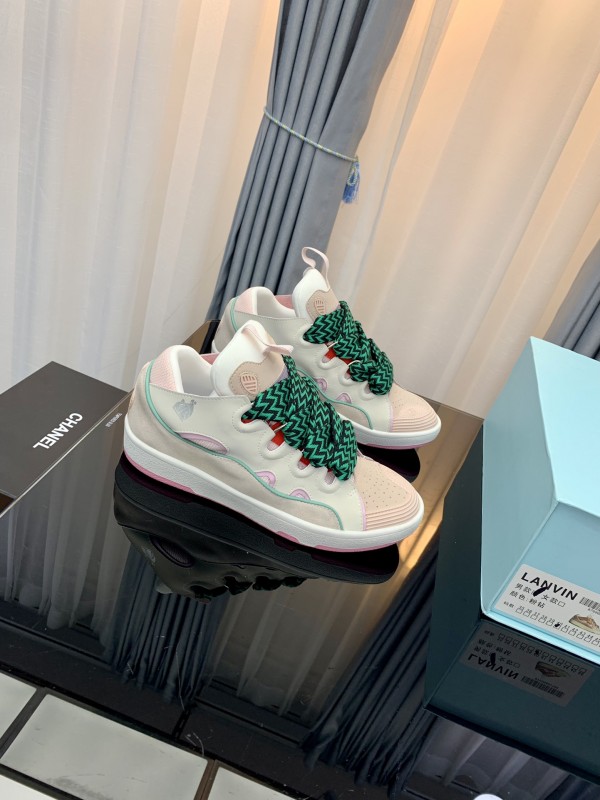 Lanvin Curb Sneaker - White - Green LVCS-011