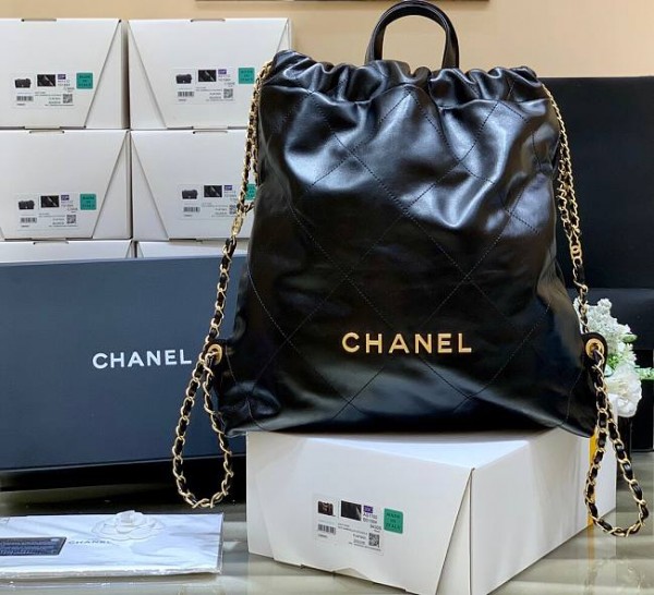 Chanel 22 Black Backpack