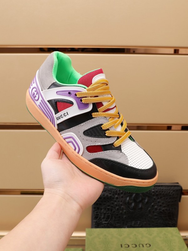 Gucci Basket Low Top Sneaker in Black Demetra GCB-001