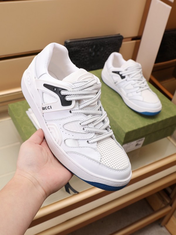 Gucci Basket Low Top Sneaker in White Demetra GCB-004