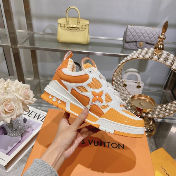 Louis Vuitton Skate Trainer Yellow Flowers Monogram 