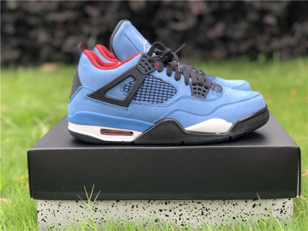 Travis Scott x Air Jordan 4 Retro 'Cactus Jack' Blue