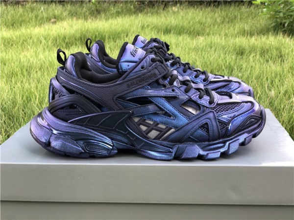 Balenciaga Track.2 Metallic Purple Sneaker 