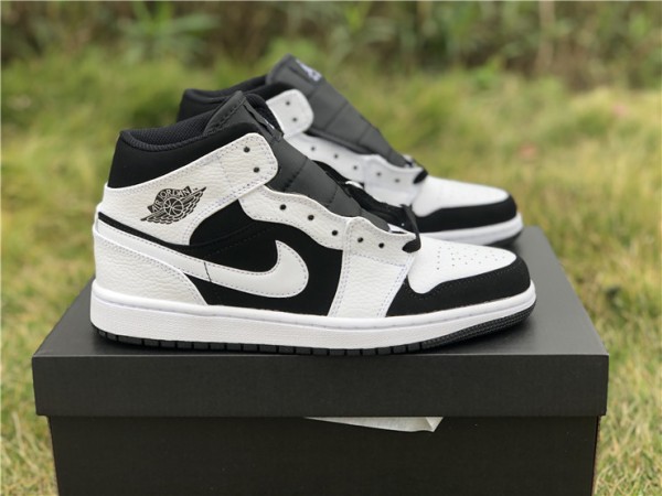 Jordan 1 Mid White Black