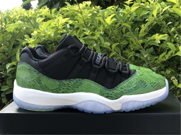 Jordan 11 Retro Low Green Snakeskin
