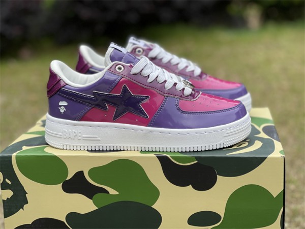 A Bathing Ape Bape Sta Low Color Camo Combo Purple