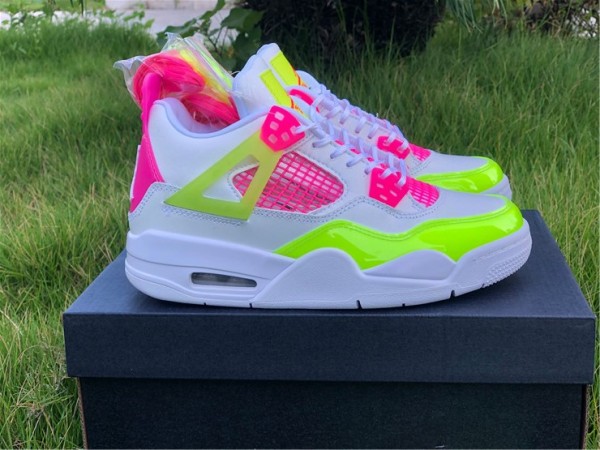 Jordan 4 Retro White Lemon Pink (GS)