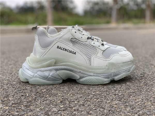 Balenciaga Triple S Clear Sole Grey  Sneakers
