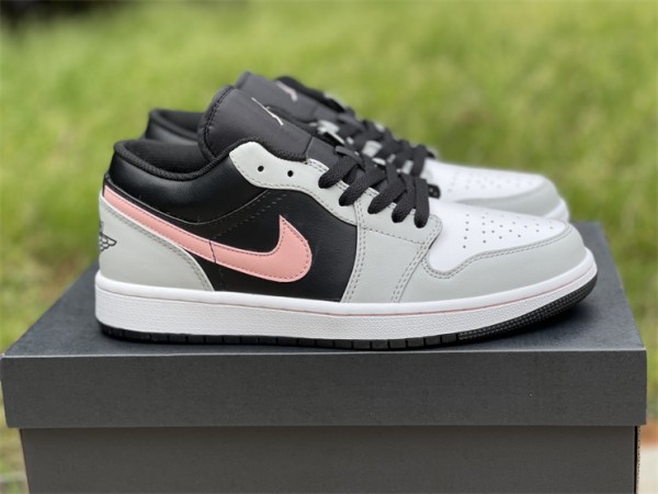Jordan 1 Low Black Grey Pink