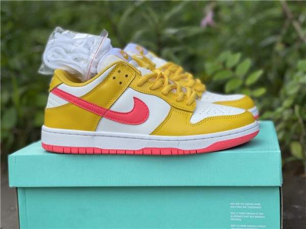 Nike Dunk Low “Samba” White/Yellow-Pink BQ6817 802