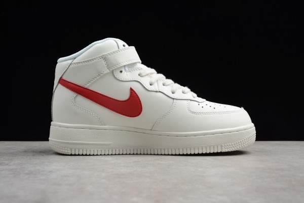 Nike Air Force 1 Mid Sail University Red 315123-126