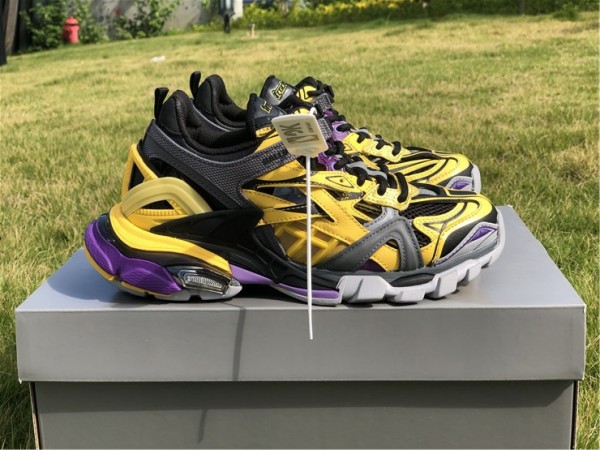 Balenciaga Track.2 Sneaker Yellow/Black/Purple