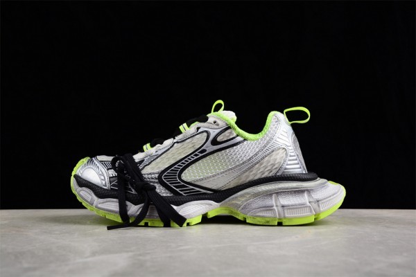 Balenciaga 3XL Sneaker in grey, white and Green mesh and polyurethane
