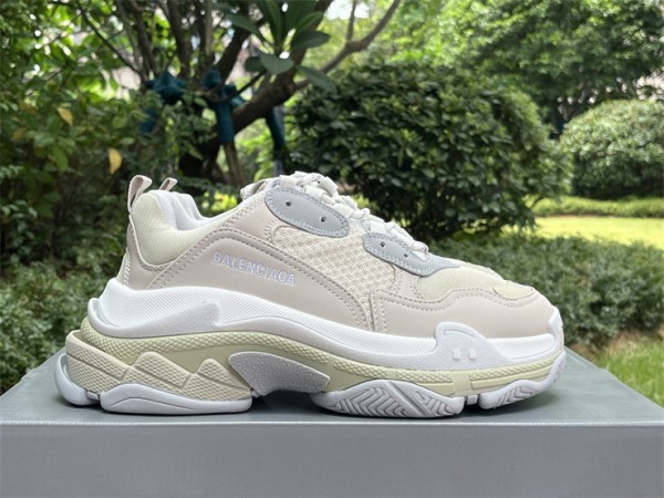 Balenciaga Triple S Sneaker in off-white double foam and mesh
