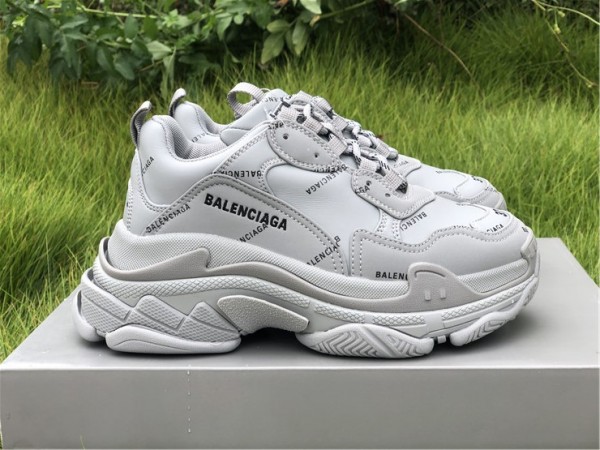 Balenciaga Triple S Sneaker 'Allover Logo - Grey' Sneaker 