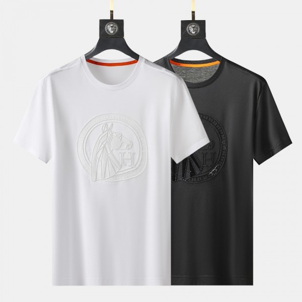 Hermès Short Sleeve T-Shirt Black/White