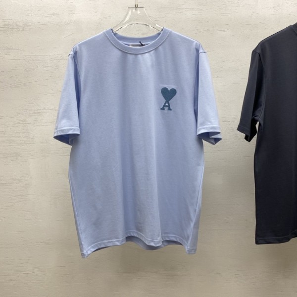 Ami Short Sleeve T-shirt Blue