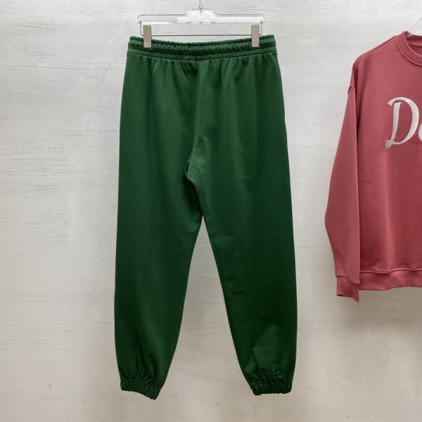 Balenciaga Cotton Sports Pants Green