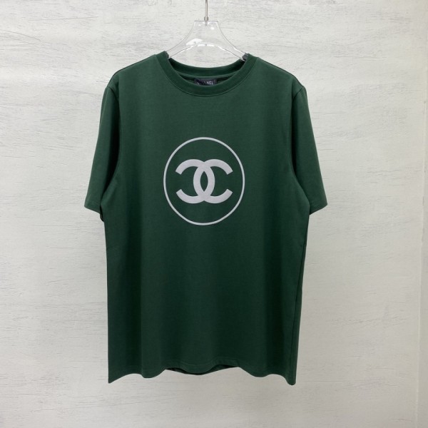 Chanel Short Sleeve T-Shirt Dark Green