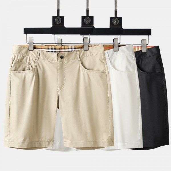 Burberry Men's Khaki Cotton Casual Shorts