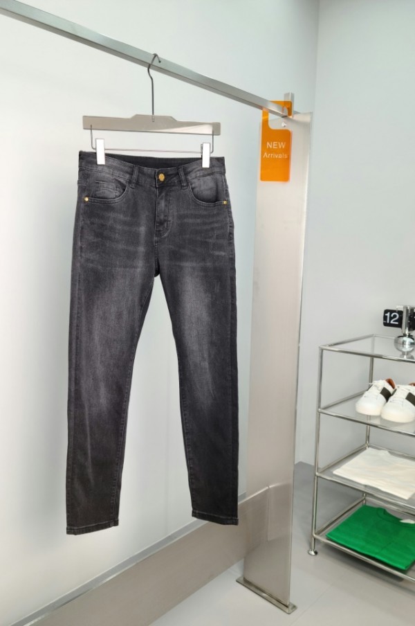 LV Black Washed Demin Jean